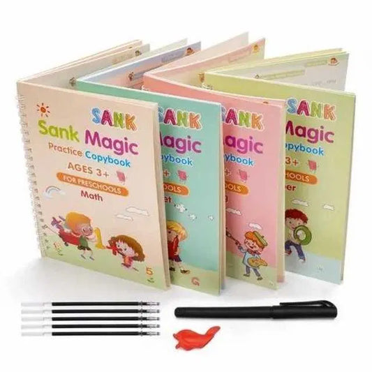 LittleLearners™ Magic Practice Copybooks(4 Book + 10 Refill)
