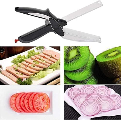CleverCutter™ 2-in-1 Kitchen Chopper with Built-In Cutting Board