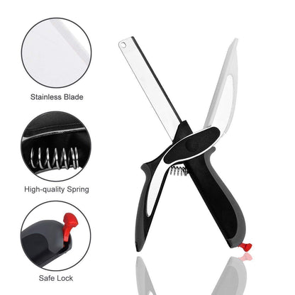 CleverCutter™ 2-in-1 Kitchen Chopper with Built-In Cutting Board