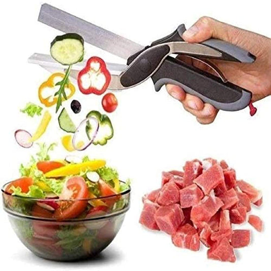 CleverCutter™ 2-in-1 Kitchen Chopper with Built-In Cutting Board