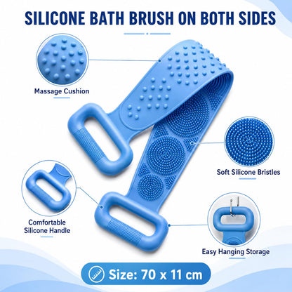 SilkScrub Silicone Body Brush – Gentle Shower & Exfoliating Scrubber