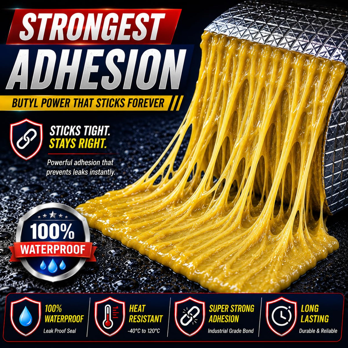 SealPro Aluminium Repair Tape – Waterproof Leak & Crack Seal