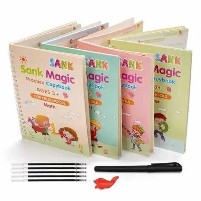LittleLearners™ Magic Practice Copybooks(4 Book + 10 Refill)